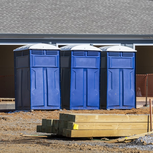 what is the maximum capacity for a single portable restroom in Three Oaks FL